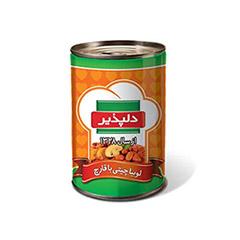 خوراک لوبيا با قارچ دلپذير420گرمي