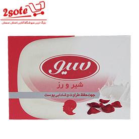 صابون دستشويي شير و رز سيو(125گرم)