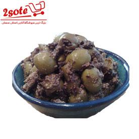 زيتون پرورده با مغز گردو اسياب شده(هرکيلو)