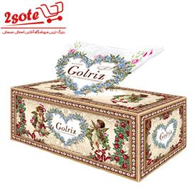 دستمال کاغذي گلريز گلدار(300برگ)پريا و فرشته