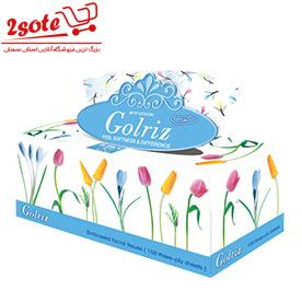 دستمال کاغذي گلريز گلدار(300 برگ )طرح لاله و مريم