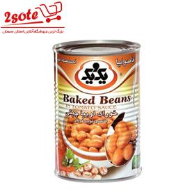 خوراک لوبيا چيتي يک و يک (430 گرم)